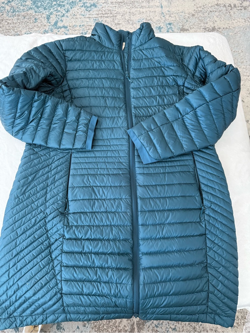 Duluth Trading Women’s Down Pertex Jacket Size XL Teal EB2